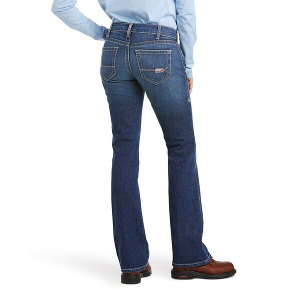 Ariat FR NWT Flame Resistant Womens Jeans Tag Sz 28R Bootcut Stretch Work Jean - Picture 6 of 12